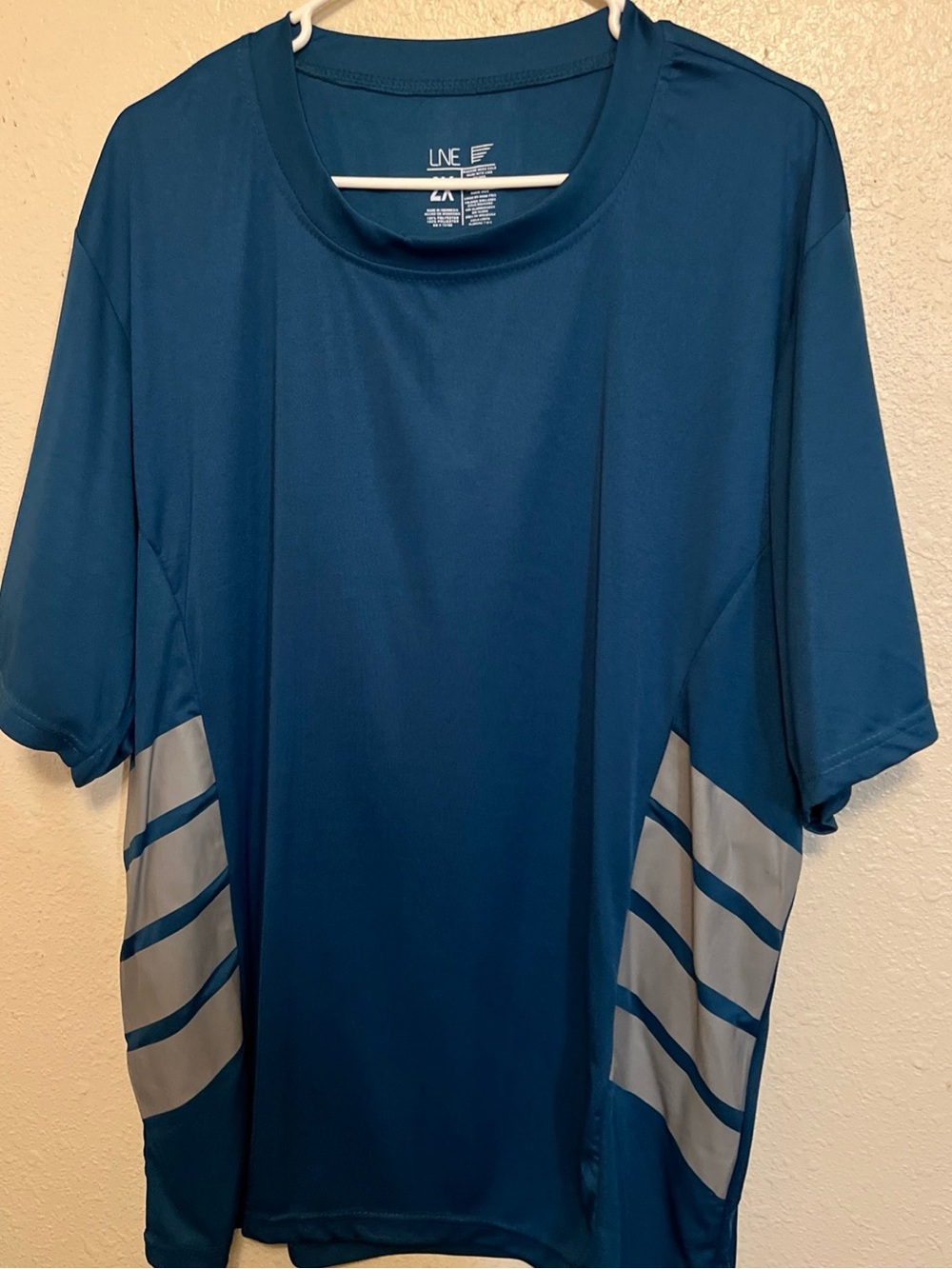 Men's Athletic Wear in Teal with Silver Accent Panels